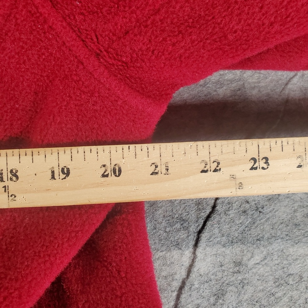 L.L Bean Chore Jacket Womens XL Petite Red 0F‎ JN7 Wool Utility Barn Overcoat - Picture 5 of 8